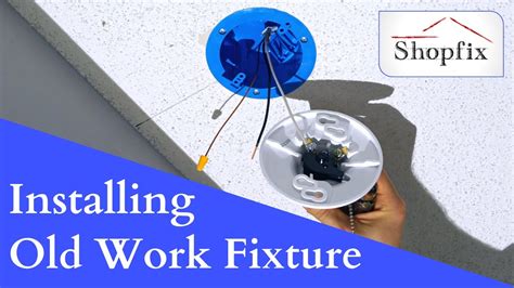 How to Install an Old Work Ceiling Box 